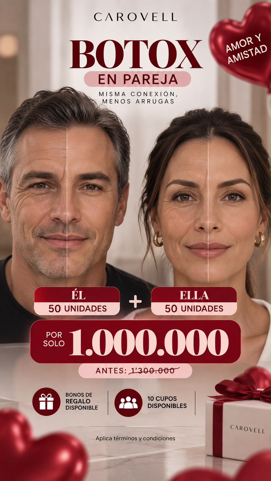 Promoción - Botox en Pareja (50 unidades cada uno)