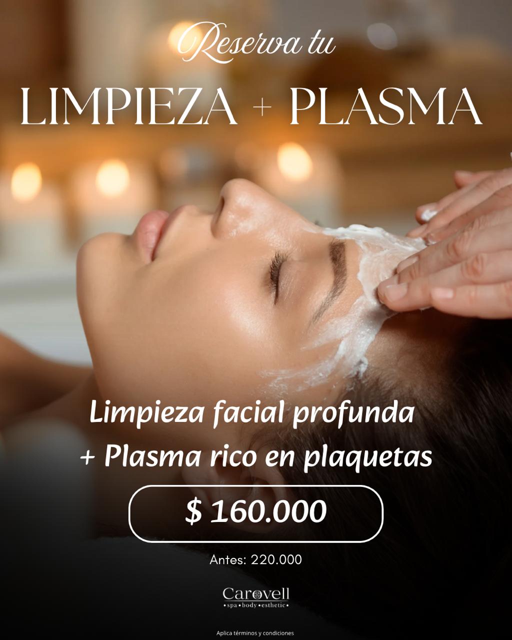 Promoción Junio - Limpieza Facial + Plasma Carovell